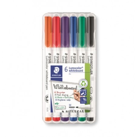 STAEDTLER Whiteboardmarker Lumocolor compact 341 ，6 St.Pack.