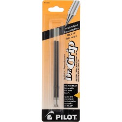 Pilot Dr. Grip Kugelschreiber-Tintenmine, 2er-Pack für Druckkugelschreiber, mittlere Spitze, schwarze Tinte (3er-Pack)