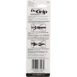 Pilot Dr. Grip Kugelschreiber-Tintenmine, 2er-Pack für Druckkugelschreiber, mittlere Spitze, schwarze Tinte (3er-Pack)