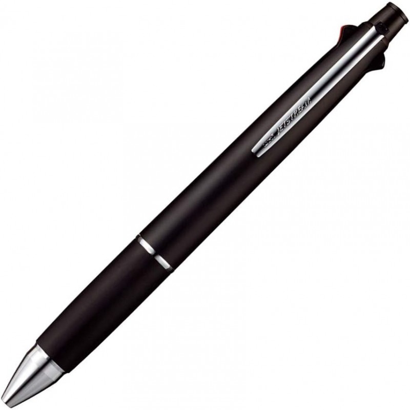 Uni Jetstream Multi Pen 4 und 1, 0,38 mm Kugelschreiber (Rot, Blau, Grün) und 0,5 mm Druckbleistift, Gehäuse, Schwarz (MSXE5100038.24)