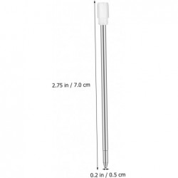 10 Stück 7 cm Metall-Minen, Tintenstift-Minen, Flüssiggel-Minen, Schreibstift-Minen, schwarze Stift-Minen, Kugelschreiber-Minen, Nachfüllstifte, Druckbleistift, auswechselbar, für Schüler