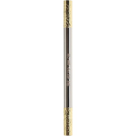 Ruyi Golden Hoop mit Muster Schwarzer Gelstift Goldtintenstift Kugelschreiber Schwarze Tintenstifte Goldstifte Cartoon-Stift Zappelstift Schilderstift Gästebuchstifte Kiwi-Tintenstift Spaßstift Messing Silber