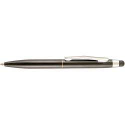 St. Tropez Petite 2-in-1-Stylus und Kugelschreiber mit schwarzer Tinte, offener Schaft, schwarzer Schaft