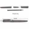 STONEGO Metall-Signatur-Rollerball, glatter Gel-Tinten-Kugelschreiber, Büro, luxuriöser einziehbarer Rollerball-Stift, feine Spitze (0,5 mm), eleganter Stift, Signatur, Executive, Business, für Männer und Frauen (schwarz)