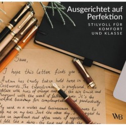 Wordsworth Black Füllfederhalter Set,Premium Bambusholz,Mittlere Feder