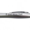 Needzo Tintenstift mit sentimentaler religiöser Gravur „God Bless Dad“ und bequemem Gummigriff, Bürobedarf für Männer, besondere Geschenke für Väter, 3er-Pack