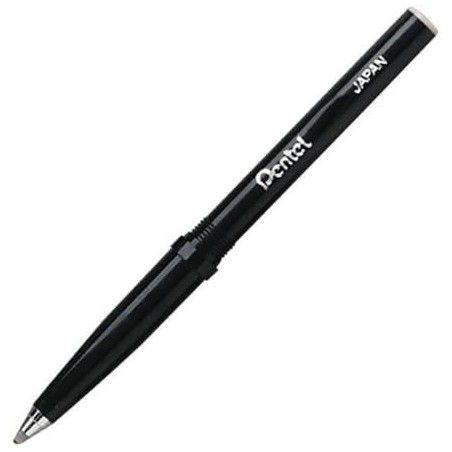 Pentel R3 Slim Rolling Writer - Mittlere Spitze - Schwarz für Pentel Kugelschreiber, je 1 Stück