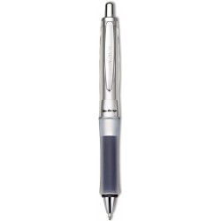 Pilot 36180 Dr. Grip Center of Gravity Druckkugelschreiber, grauer Griff/schwarze Tinte, 1 mm