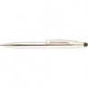 St. Tropez Petite 2-in-1-Stylus und Kugelschreiber mit schwarzer Tinte, offener Schaft, silberner Schaft