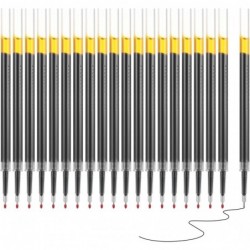 PATIKIL Gelschreiber-Minen, 0,5 mm Nadel, feine Spitze, 20er-Packung, glatter, schnelltrocknender schwarzer Gelschreiber, Ersatzminen für Druckknopfstift, Büro-, Arbeits- und Klassenzimmerbedarf, 4,3 Zoll