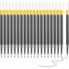 PATIKIL Gelschreiber-Minen, 0,5 mm Nadel, feine Spitze, 20er-Packung, glatter, schnelltrocknender schwarzer Gelschreiber, Ersatzminen für Druckknopfstift, Büro-, Arbeits- und Klassenzimmerbedarf, 4,3 Zoll