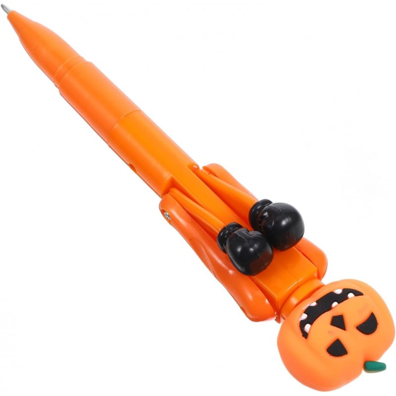 Lurrose Box-Kugelschreiber Roboter-Boxstift Kreativer schwarzer Tintenstift Halloween-Kugelschreiber Halloween-Stift Spielzeug Neuartiger Stift Kreative Stifte Dekorativer Stift Signatur-Stift Stress-Spielzeug-Stift Bauchmuskeln