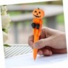 Lurrose Box-Kugelschreiber Roboter-Boxstift Kreativer schwarzer Tintenstift Halloween-Kugelschreiber Halloween-Stift Spielzeug Neuartiger Stift Kreative Stifte Dekorativer Stift Signatur-Stift Stress-Spielzeug-Stift Bauchmuskeln