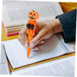 Lurrose Box-Kugelschreiber Roboter-Boxstift Kreativer schwarzer Tintenstift Halloween-Kugelschreiber Halloween-Stift Spielzeug Neuartiger Stift Kreative Stifte Dekorativer Stift Signatur-Stift Stress-Spielzeug-Stift Bauchmuskeln