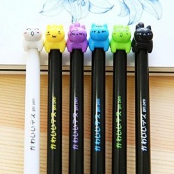 8 Stück süßer Gelstift mit Katzenmotiv, schwarze Gel-Tintenstifte, mittelgroße Katzenstifte – Kawaii-Gelstift mit Katzenmotiv, einzigartige Schreibstifte, süße Schreibwarenstifte für Mädchen – Katzenstifte für Katzenliebhaber, Jungen und Mädchen, Schulkugelschreiber mit Katze