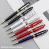 Personalisiertes Stift-Geschenkset, individueller Stift mit Namen, Metallstift mit kostenloser Gravur, Geschenke zum Schulabschluss, Jahrestag, Geburtstag, Weihnachten, einzigartige Geschenke für Männer und Frauen, schwarze Tinte. (Rot)