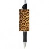 Stift mit Leoparden-Tiermuster – schwarze oder blaue Schreibtinte – Wildlife-Natur-Design – Schreibwarengeschenk – Büro-, Geschäfts- und Schulbedarf (SCHWARZE TINTE)