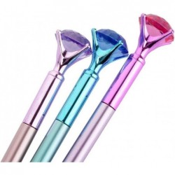 queenland 8er-Pack Big Diamond Gelschreiber-Set, blaue Tinte, Kugelschreiber mit 0,5-mm-Spitze, Gel-Tintenroller-Stift-Set, Schul- und Büroschreibwaren