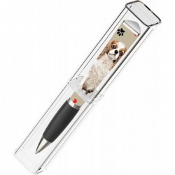 ANINKABOVE Stift mit dem Schriftzug „I Love my King Charles Cavelier“, mittlere Spitze, schwarze Tinte, sanftes Schreiben, nachfüllbar, tolles Geschenk für alle Anlässe, Geschenk für Frauen, Männer, Kinder