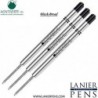 Lanier Kombipack – 3er-Pack – Monteverde® Capless Ceramic Gel™ P44-Tintenmine, kompatibel mit den meisten Kugelschreibern im Parker®-Stil – Schwarz (breite Spitze 0,9 mm)