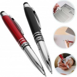 NUOBESTY 1 Set Touch-Kugelschreiber, Fidget-Stift, Stifte für Touchscreen, Leuchtstift, LED-Licht-Kugelschreiber, Leuchtstift für Krankenschwestern, Stylus-Stifte, schwarze Stifte, Kugelschreiber, Schreibkugelschreiber, 4 Stück