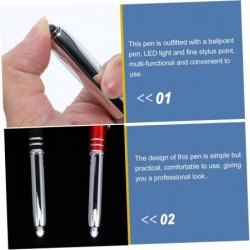 NUOBESTY 1 Set Touch-Kugelschreiber, Fidget-Stift, Stifte für Touchscreen, Leuchtstift, LED-Licht-Kugelschreiber, Leuchtstift für Krankenschwestern, Stylus-Stifte, schwarze Stifte, Kugelschreiber, Schreibkugelschreiber, 4 Stück