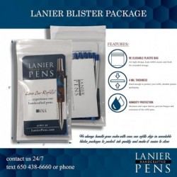 Lanier Kombipack – 4er-Pack – Monteverde® Rollerball P22 Paste Ink Refill, kompatibel mit den meisten Parker®-Rollerball-Stiften – Schwarz (feine Spitze 0,6 mm)