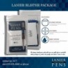 Lanier Kombipack – 4er-Pack – Monteverde® Rollerball C22 Paste Ink Refill, kompatibel mit den meisten Cross® Style Rollerball-Stiften – Schwarz (feine Spitze 0,6 mm)