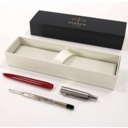 Personalisierter Parker Jotter Kugelschreiber Stift Geschenkbox,Rot