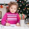 CCINEE 30 Stück Weihnachts-Gelstifte, süße Druckstifte, Weihnachtskugelschreiber, Weihnachtsmann, Elch, Schneemann, Weihnachtsbaum, schwarze Tinte für Schule, Bürobedarf, Kinder, Geschenkprämien