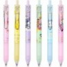 oneZHI 6 Stück Kawaii-Kugelschreiber, 0,5 mm, Anime-Gel-Tintenstift, schwarzes Kätzchen, Geschenke, Melodie, Cartoon, süßes Schulbedarfsset für Kinder, Teenager, Mädchen, Frauen