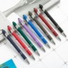 Kugelschreiber, 6 Stück, 2-in-1-Stylus-Kugelschreiber, Druckkugelschreiber mit Stylus-Spitze, schwarzer Tinte und reibungslosem Schreiben für Frauen und Männer, Pflaume