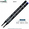 6er-Pack - Schmidt 888 M Sicherheits-Keramik-Rollerball-Mine, blaue/schwarze Tinte, mittlere Spitze