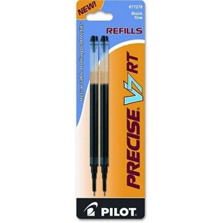 Pilot - Nachfüllung für Precise V5 RT Rolling Ball, feine schwarze Tinte, 2/Packung - Verkauft als 1 Packung