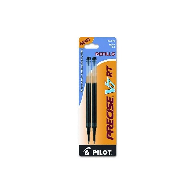 Pilot - Nachfüllung für Precise V5 RT Rolling Ball, feine schwarze Tinte, 2/Packung - Verkauft als 1 Packung