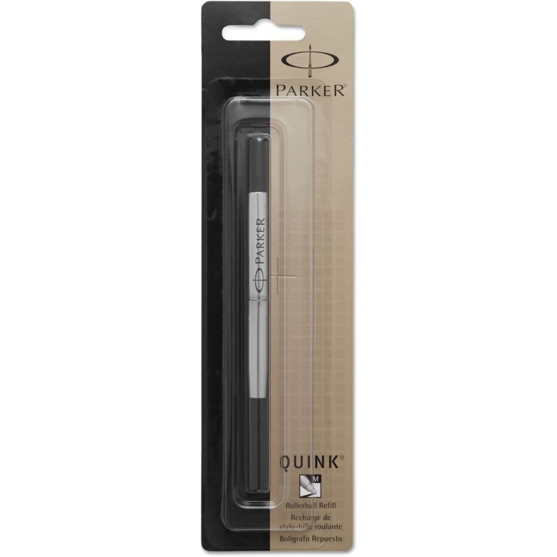 Parker 3021531 Mine für Tintenroller, mittel, schwarze Tinte