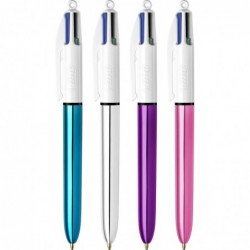 BIC BOLIGRAFO 4 COLORES SHINE BLISTER 3 UNIDADES