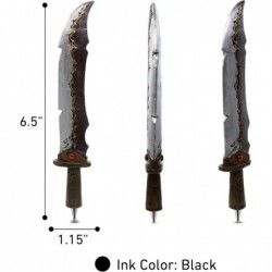 Neuartiger Stift mit Schwertmotiv – Coole, witzige Stifte für Kinder, Teenager, Erwachsene, lustiger cooler Kugelschreiber für das Schreiben in der Schule, einzigartiger Bürobedarf, cooles Schwertstift-Geschenk für Männer und Frauen – 6 Zoll