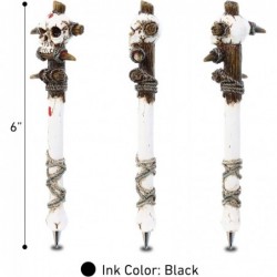 Neuartiger Stift mit Totenkopf-Kriegshammer – Coole Stifte für Teenager, Erwachsene, lustiger cooler Kugelschreiber für das Schreiben in der Schule, einzigartiger Bürobedarf, cooler Stift mit Totenkopf-Kriegshammer als Geschenk für Männer und Frauen – 6 Zoll