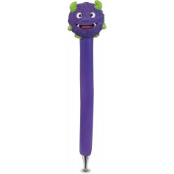 Lila Monster-Neuheitsstift – süße, lustige Stifte für Kinder, Teenager, Erwachsene, lustiger cooler Kugelschreiber für das Schreiben in der Schule, einzigartiges Büromaterial, süßes Monster-Stiftgeschenk für Männer und Frauen – 6 Zoll