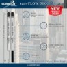 Bedruckte Schmidt easyFLOW9000 Kugelschreibermine - schwarze Tinte, feine Spitze 0,8 mm - 3er-Pack