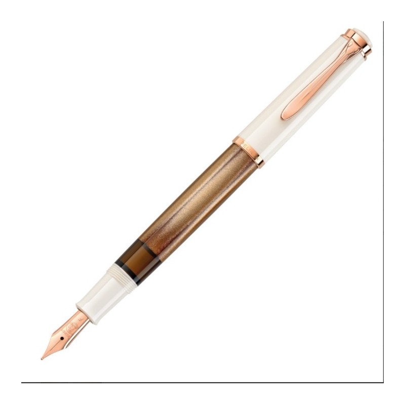 Pelikan Classic Copper Rose-Gold Kolbenfüllhalter Federbreite: F - Fein