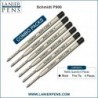 Lanier Kombipack – 6er-Pack – Schmidt P900 F Parker Style Kugelschreibermine, schwarze Tinte, feine Spitze