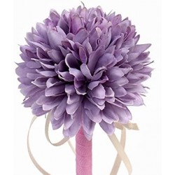 Blumen-Kugelschreiber, kreativer dekorativer Stift, schwarze Tinte, 0,4 mm, Pompon, Mama, Lila, TPPJ121046