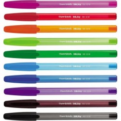 Paper Mate InkJoy 100ST Kugelschreiber | Mittlere Spitze (1,0 mm) | Lustige Farben | 10 Stück