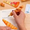 4 Stück origineller Kugelschreiber, lustiger Schreibstift, 0,5 mm schwarze Tinte, kreative Stifte in Fast-Food-Form für Kinder, Jungen und Mädchen, Dekoration für Zuhause, Schule, Büro, Geschenkartikel (Croissant)