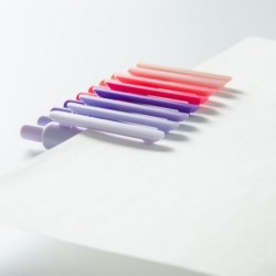 YOMA Gelstift mit feiner Spitze, 0,5 mm, schwarze Tinte, Druckkugelschreiber, sanftes Schreiben, schnelltrocknende Gelstifte, süßer ästhetischer Stift, pastellfarbener nachfüllbarer Stift für Schule, Zuhause, Bürobedarf, staubiges Lila, 4 Stück