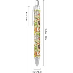 Einziehbare schwarze Stifte für Männer und Frauen, stilvolle schöne 0,5-mm-Schreibstifte mit Gemüsefutter, süßem Meerschweinchen-Haustier-Kugelschreiber, Heim- und Bürobedarf, 1 Stück