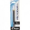 PILOT Acroball PureWhite Advanced-Tintennachfüllung für Druckstifte, feine Spitze, schwarze Tinte, 6er-Pack