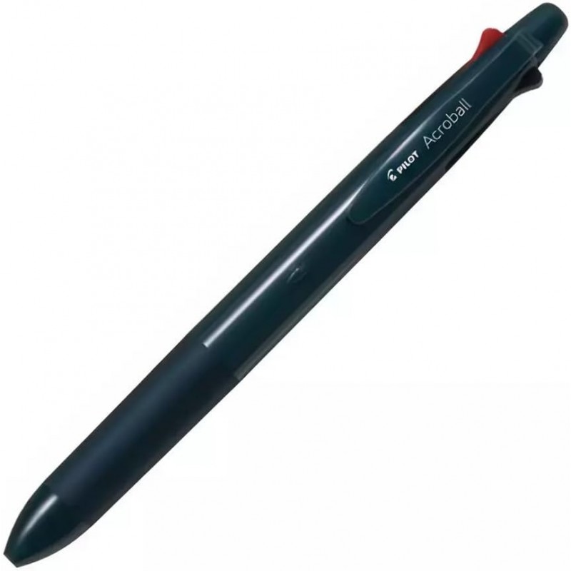 Pilot Acroball 4+1 Multifunktions-Kugelschreiber, ausgestattet mit 0,5 mm Tinte auf Ölbasis (Schwarz, Rot, Blau, Grün), 0,5 mm Druckbleistift, Dunkelgrün, BH41AB-155-DG